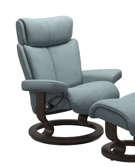 Large Reclining Chair with Classic Base