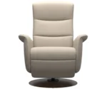 Stressless by Ekornes Mike Medium Power Recliner with Wood Base