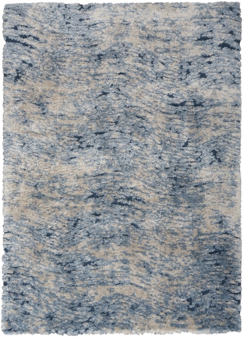 5'3" x 7'3" Light Blue Rectangle Rug