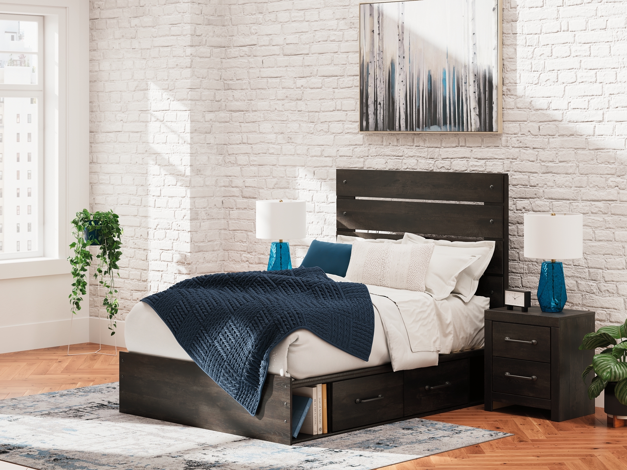 Signature Design by Ashley Hollivern Full Panel Storage Bed