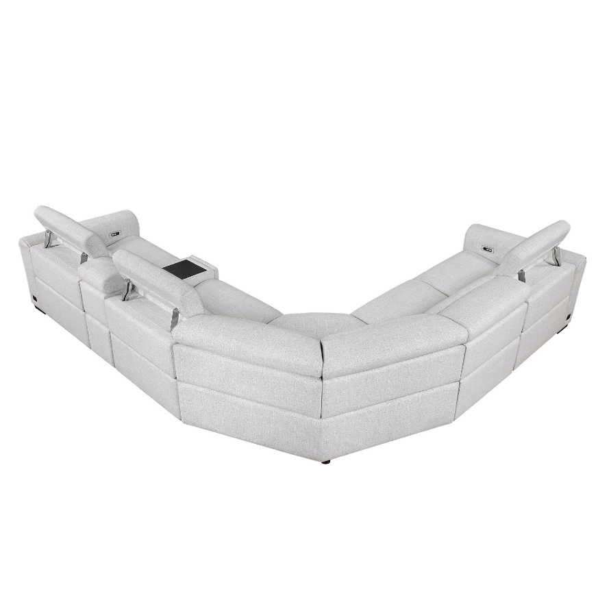 Homelegance McPherson 6-Piece Power Reclining Sectional Sofa