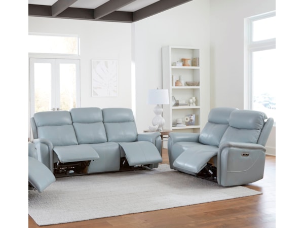 Power Reclining Sofa and Loveseat Set