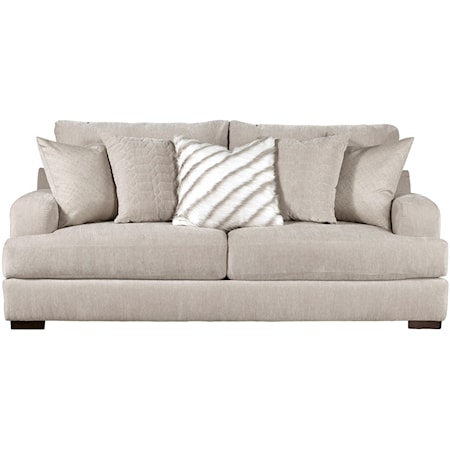 Transitional Sofa with Track Arms