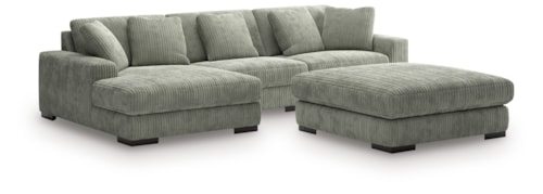 3-Piece Sectional With Ottoman