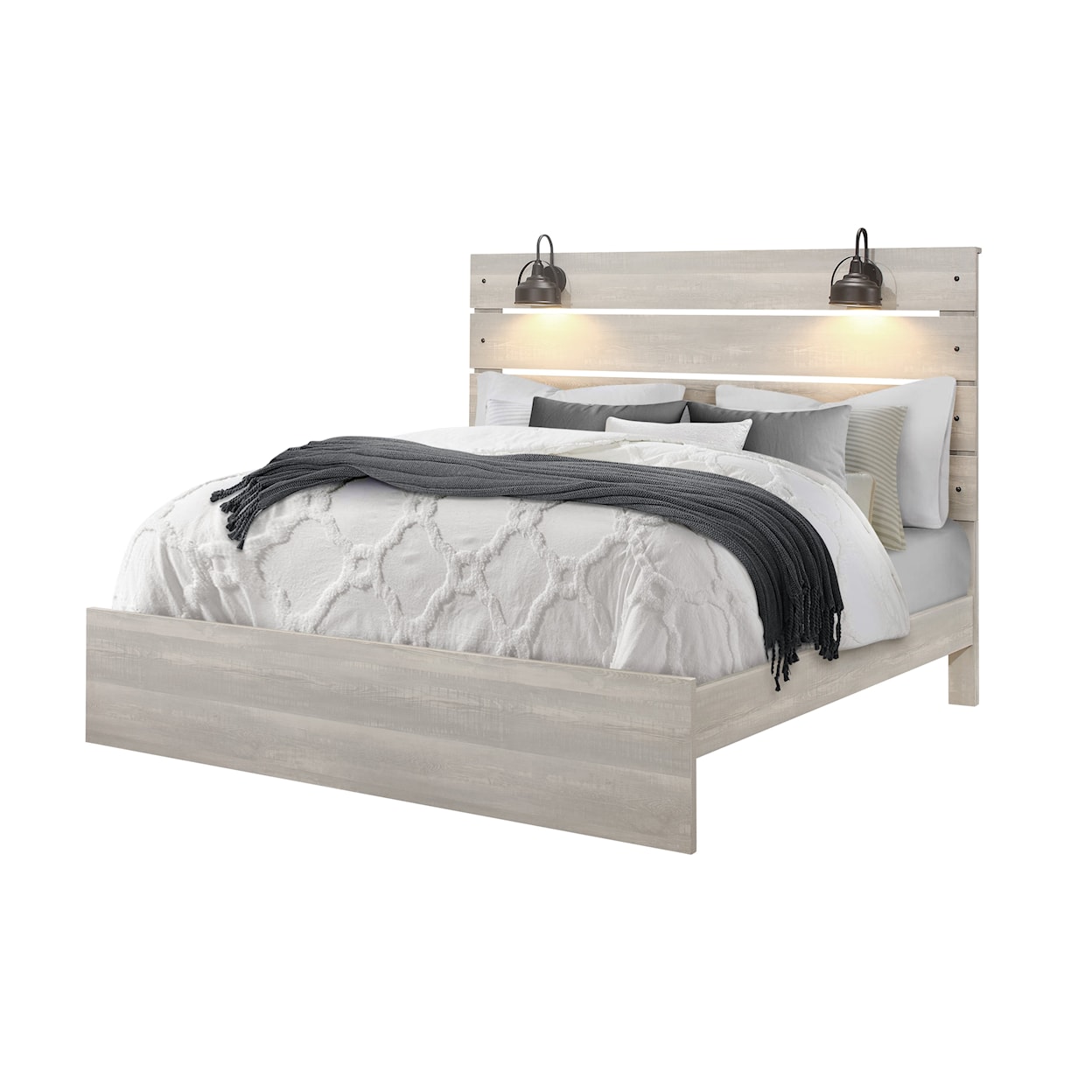 Global Furniture LINWOOD White King Bed