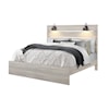 Global Furniture LINWOOD White Full Bed