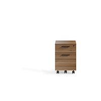 Contemporary Mobile File Pedestal with Locking Drawers