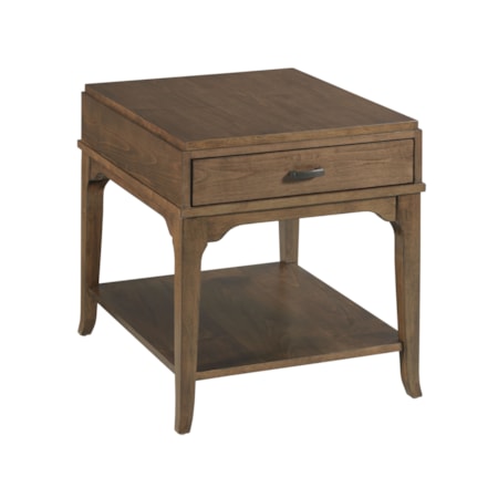 Rectangular 1-Drawer End Table