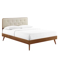 Queen Platform Bed With Splayed Legs