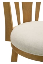 Armen Living Elle Modern Casual Upholstered Counter Stool with 360-Degree Swivel