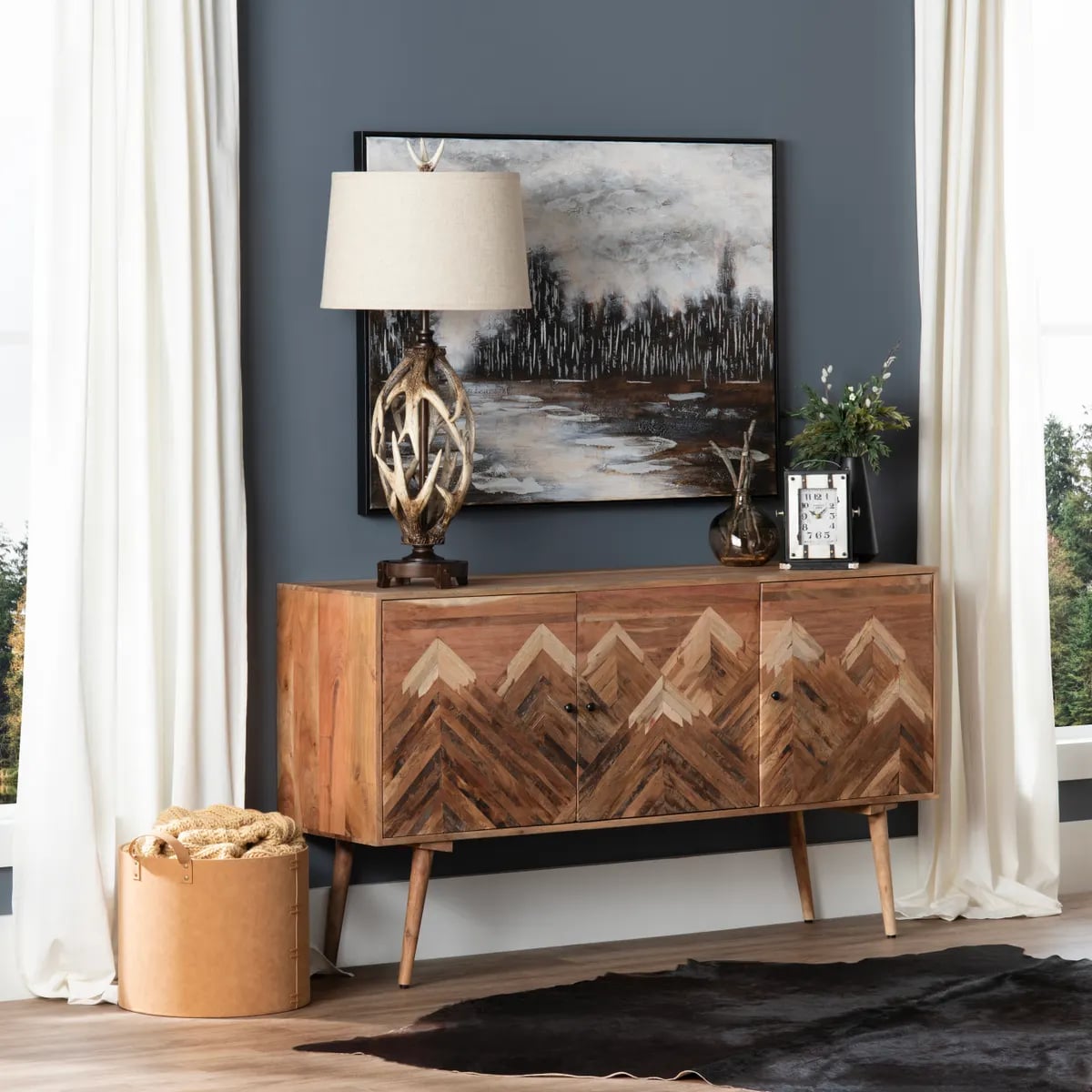 Crestview Collection Sierra Nevada 3-Door Sideboard