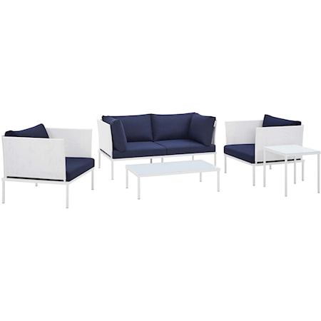 Outdoor 5-Piece Aluminum Furniture Set