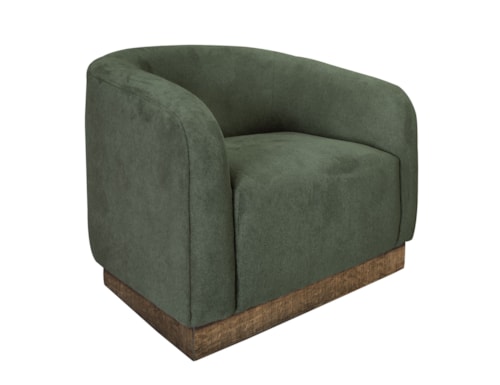 Contemporary Armchair with Accent Pillow