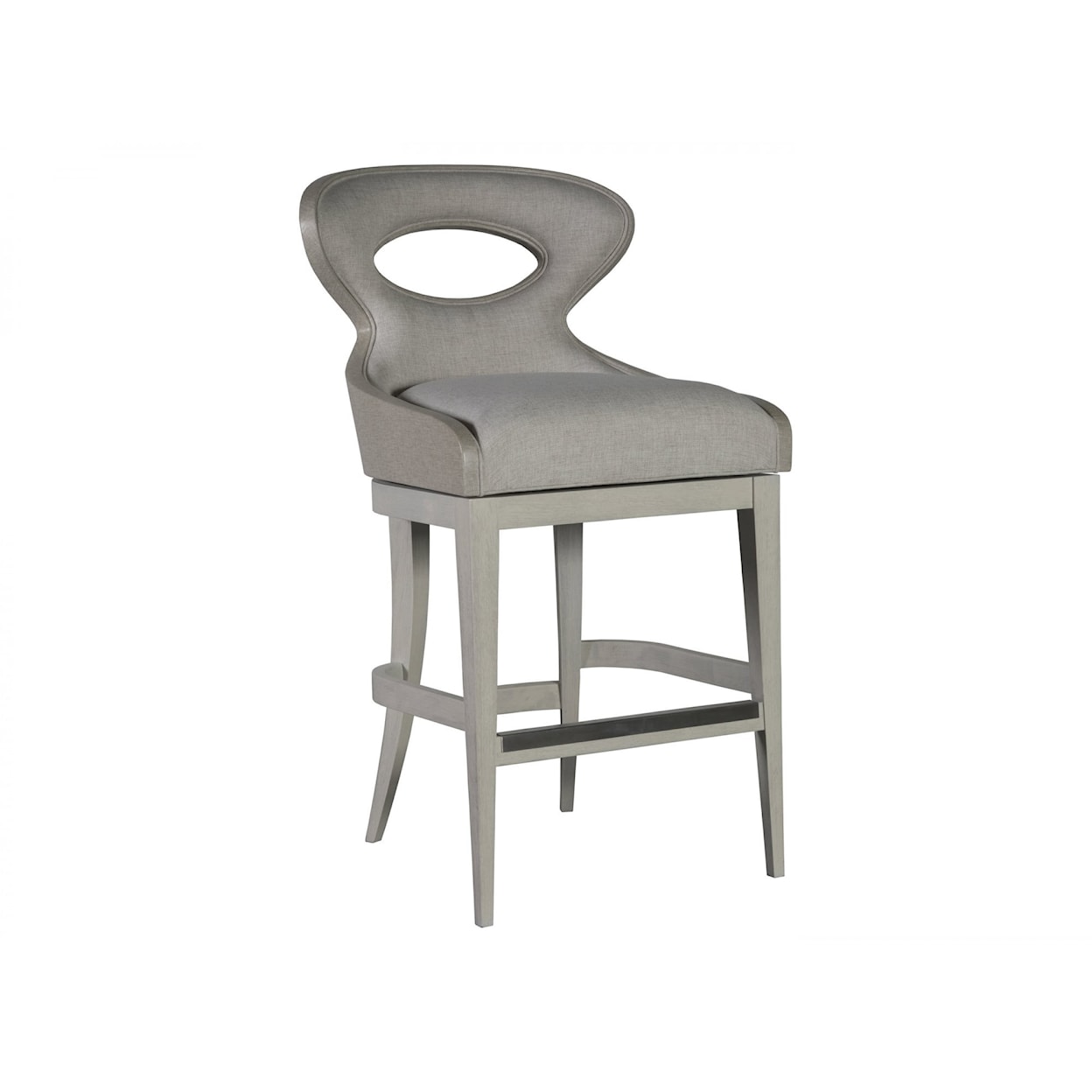 Artistica Zeitgeist Linen Upholstered Swivel Barstool