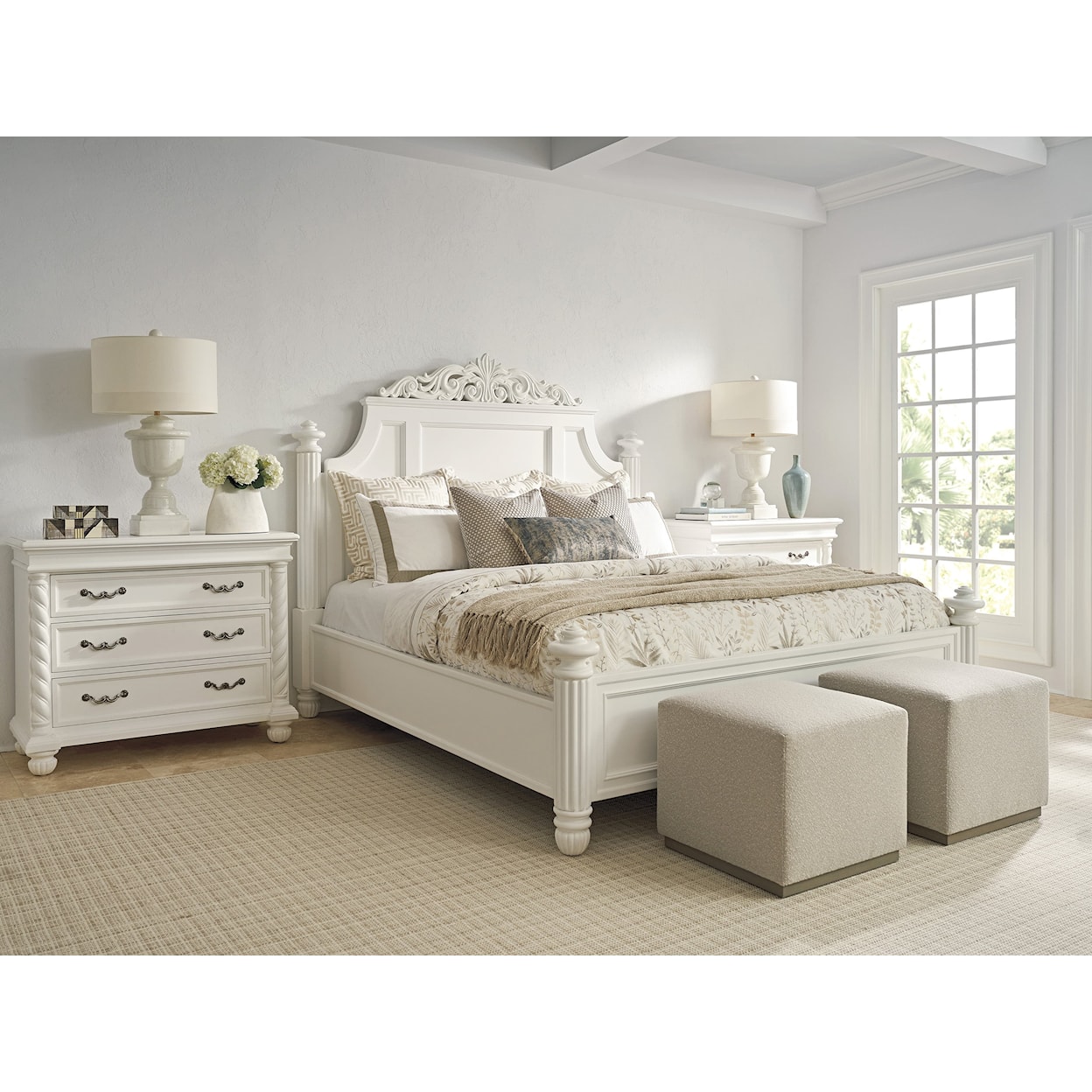 Barclay Butera Villa Blanca Santorini Panel Bed 6/6 King