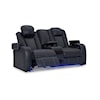 StyleLine Fyne-Dyme Power Reclining Loveseat With Console