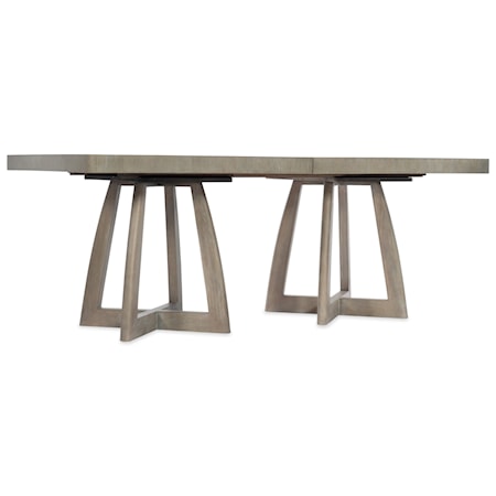 Double Pedestal Dining Table