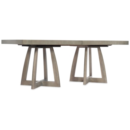 Double Pedestal Dining Table