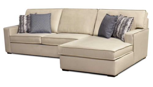 Casual Sectional Sofa with Chaise