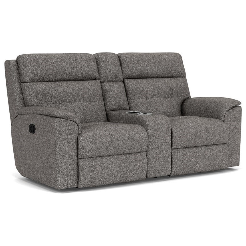 Flexsteel Mason Recl. Loveseat with Console