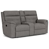 Flexsteel Mason Reclining Loveseat with Console