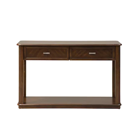 Casual Sofa Table with 2 Drawers