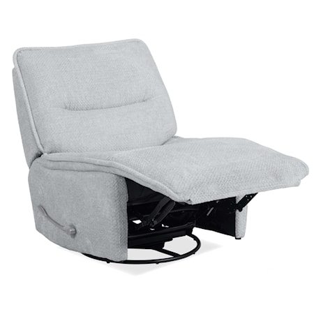 Armless Swivel Glider Recliner (Set of 2)