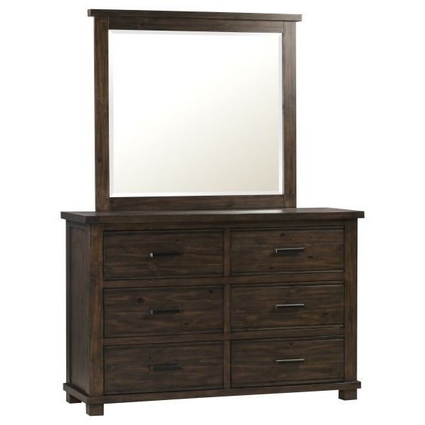 Modus Furniture Lewis Dresser and Mirror Set