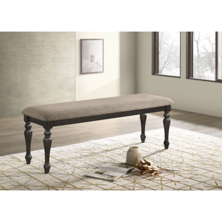 Bridget Fabric Dining Bench and