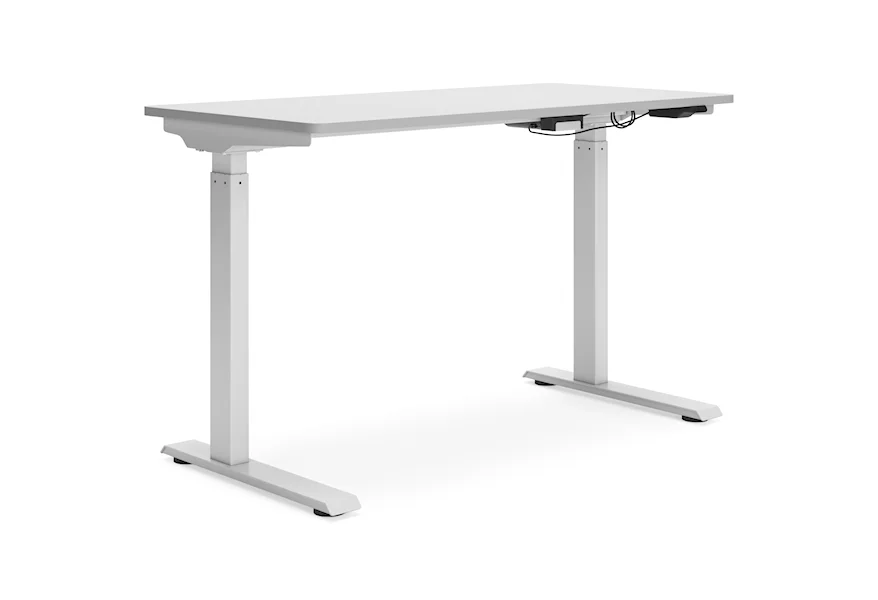 Lynxtyn Adjustable Height Home Office Desk by Signature Design by Ashley at VanDrie Home Furnishings