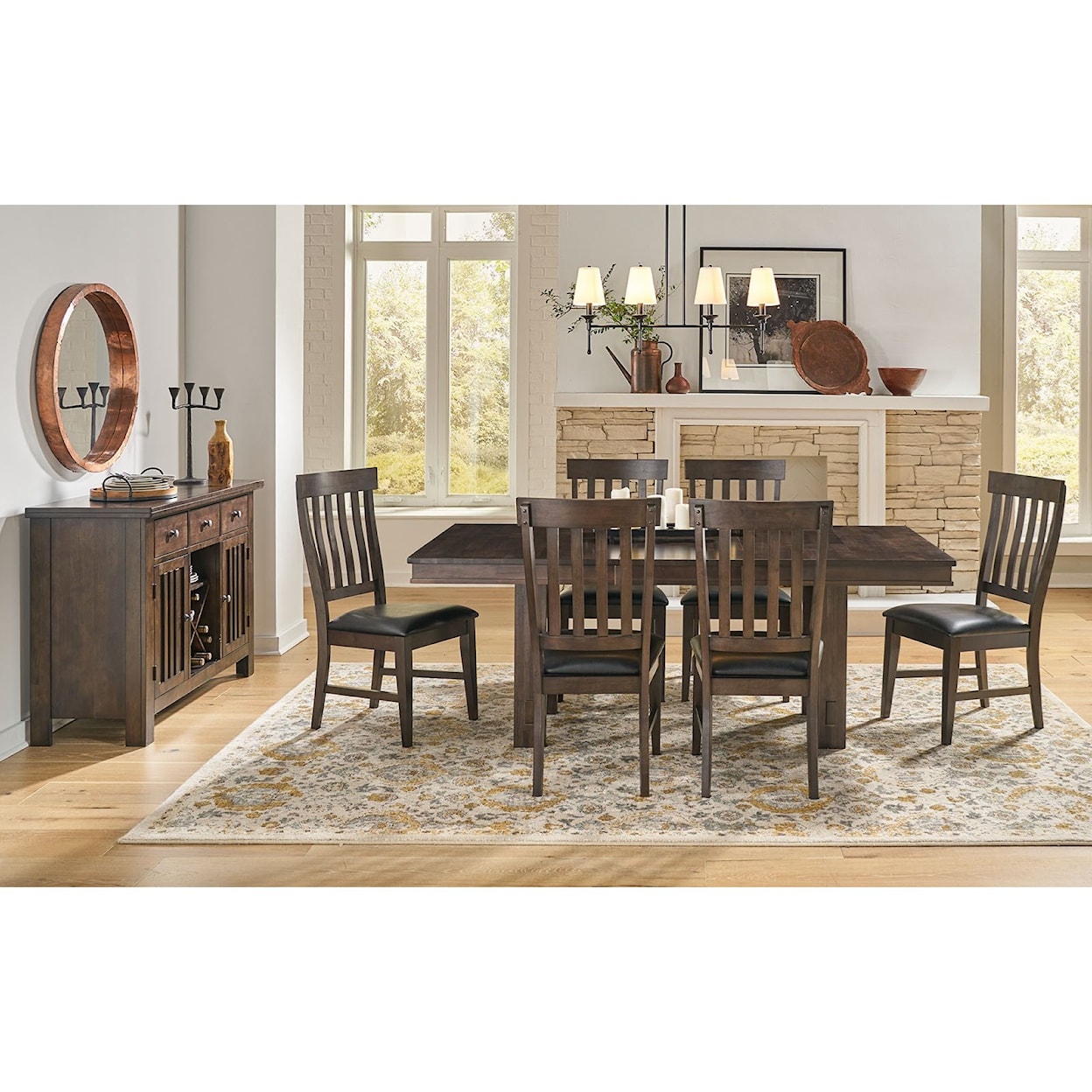 AAmerica Bremerton 7-Piece Dining and Chair Set