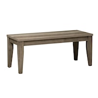 Farmhouse Dining Bench with Tapered Legs