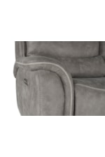 New Classic Kamari Casual Gray Power Recliner with Adjustable Headrests