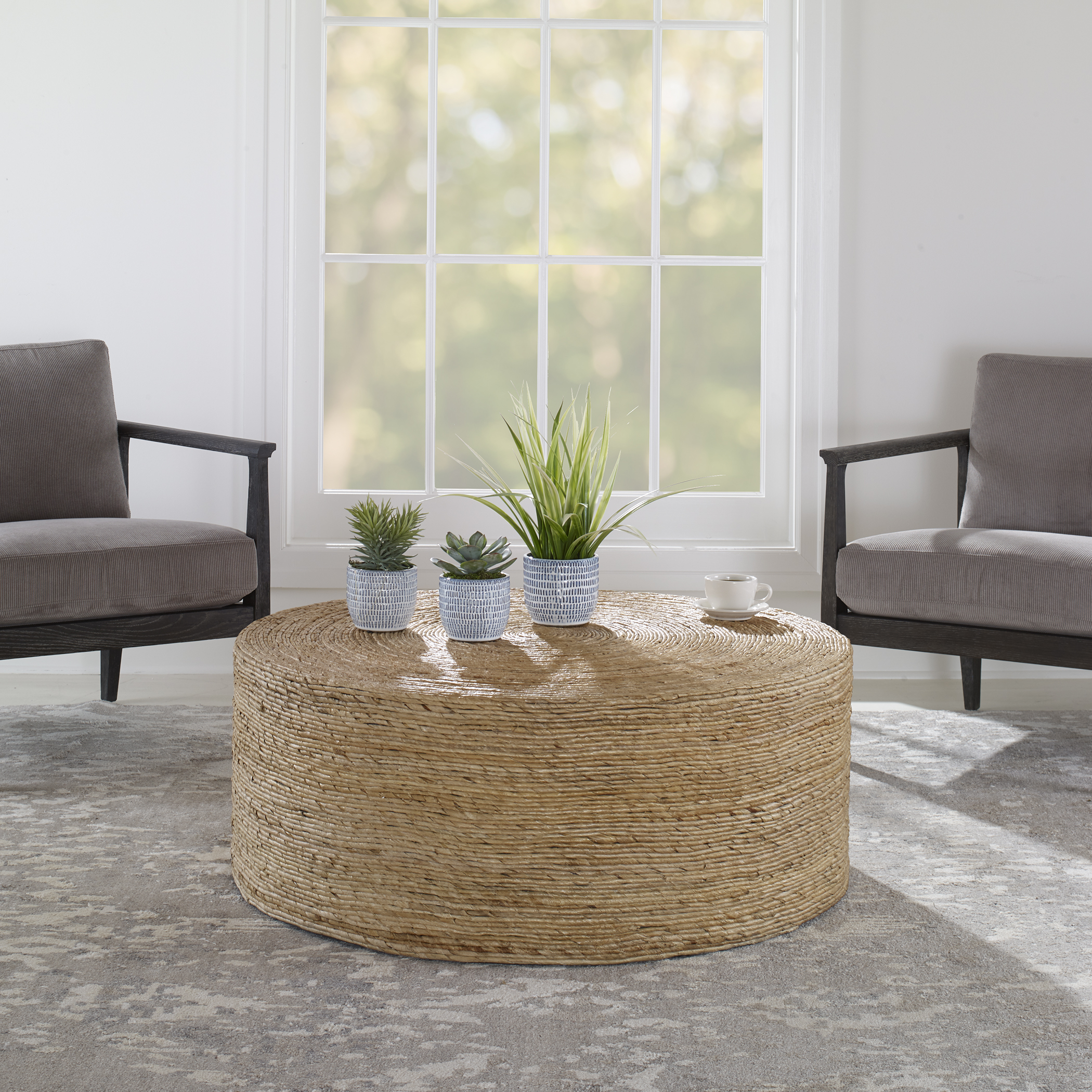 Uttermost Rora Rora Woven Round Coffee Table