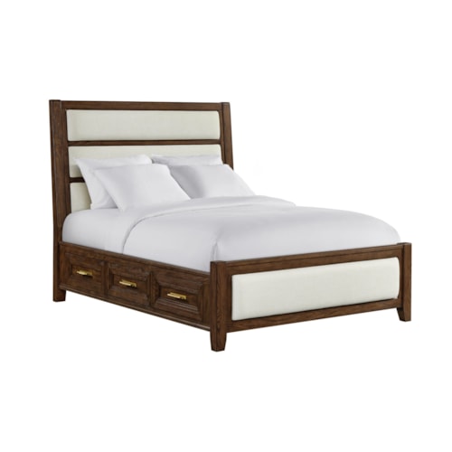 Transitional Queen Storage Bed