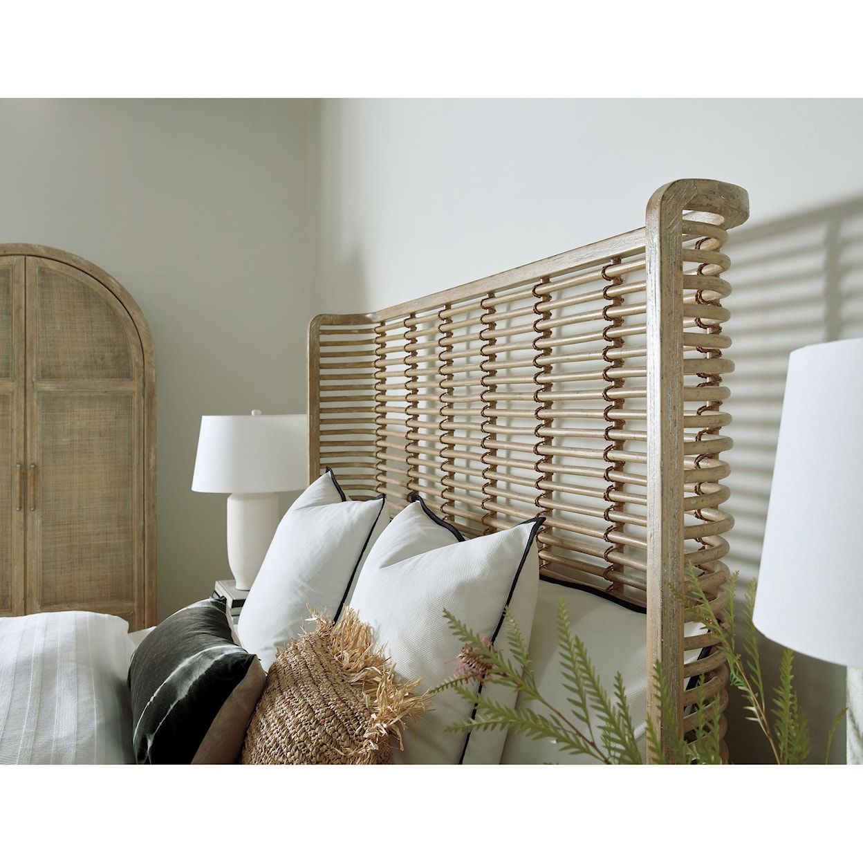 Hooker Furniture Surfrider Queen Rattan Bed