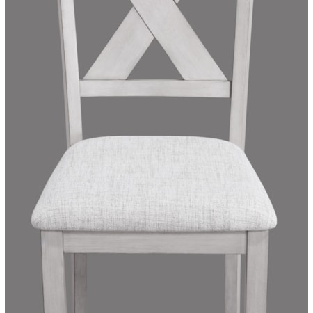 CLARICE DRIFTWOOD WHITE TABLE AND | 4 CHAIRS