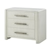 Theodore Alexander Essence Three Drawer Nightstand with Marble Top