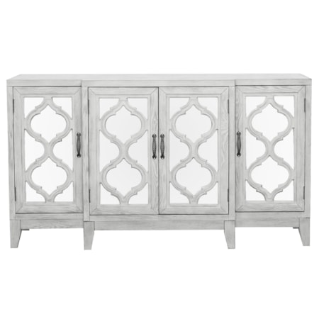 Mckellen Wood Trellis Accent Cabinet