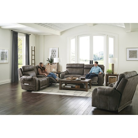 Power Headrest Power Lay Flat Recl Loveseat