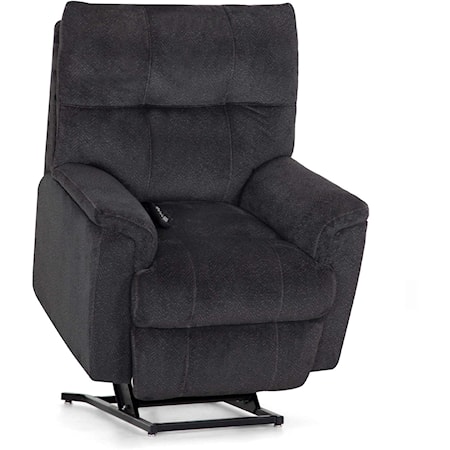 Contemporary Power Reclining Lift Chair with Remote and Massage