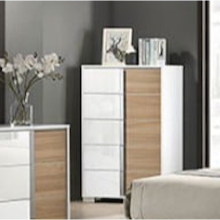 Contemporary Two Tone Bedroom Chest