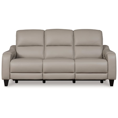 Pwr Rec Sofa With Adj Headrest