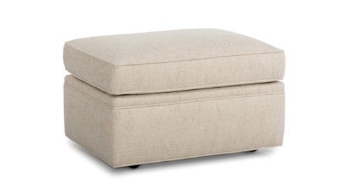 Transitional Accent Ottoman with Casters