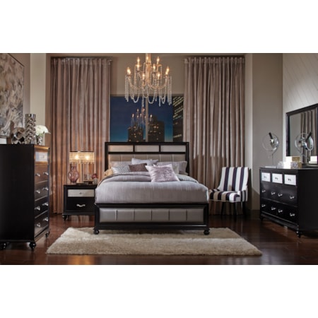 Barzini Wood Cal King Panel Bed