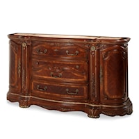 Traditional 3-Drawer Dresser with Ornate Detailing