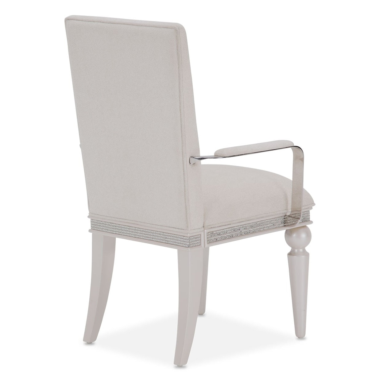 Michael Amini Glimmering Heights Upholstered Dining Arm Chair