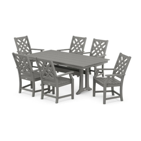 Wovendale Arm Chair 7-Piece Dining Set