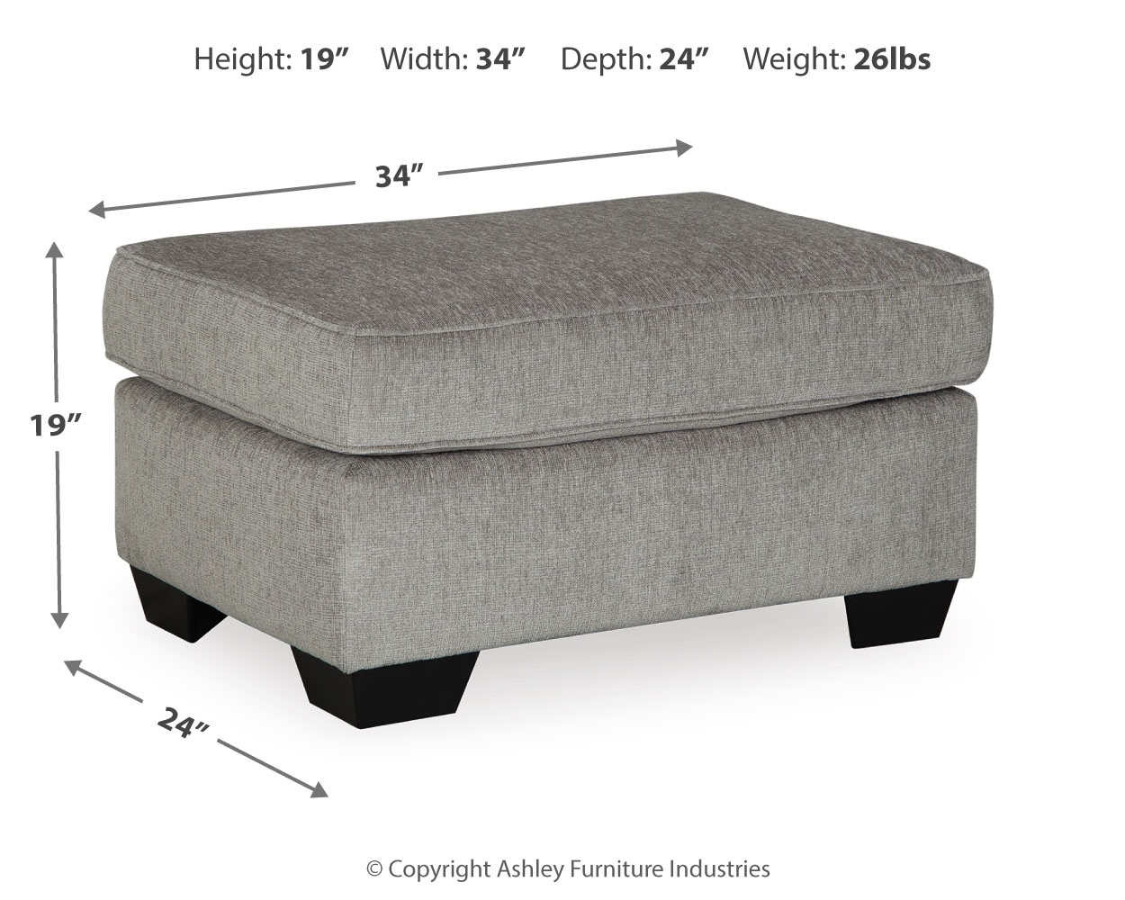 Signature Design by Ashley Altari Ottoman