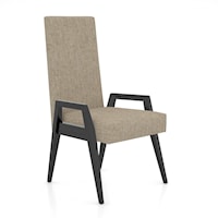 Mid-Century Modern Upholstered Host Chair